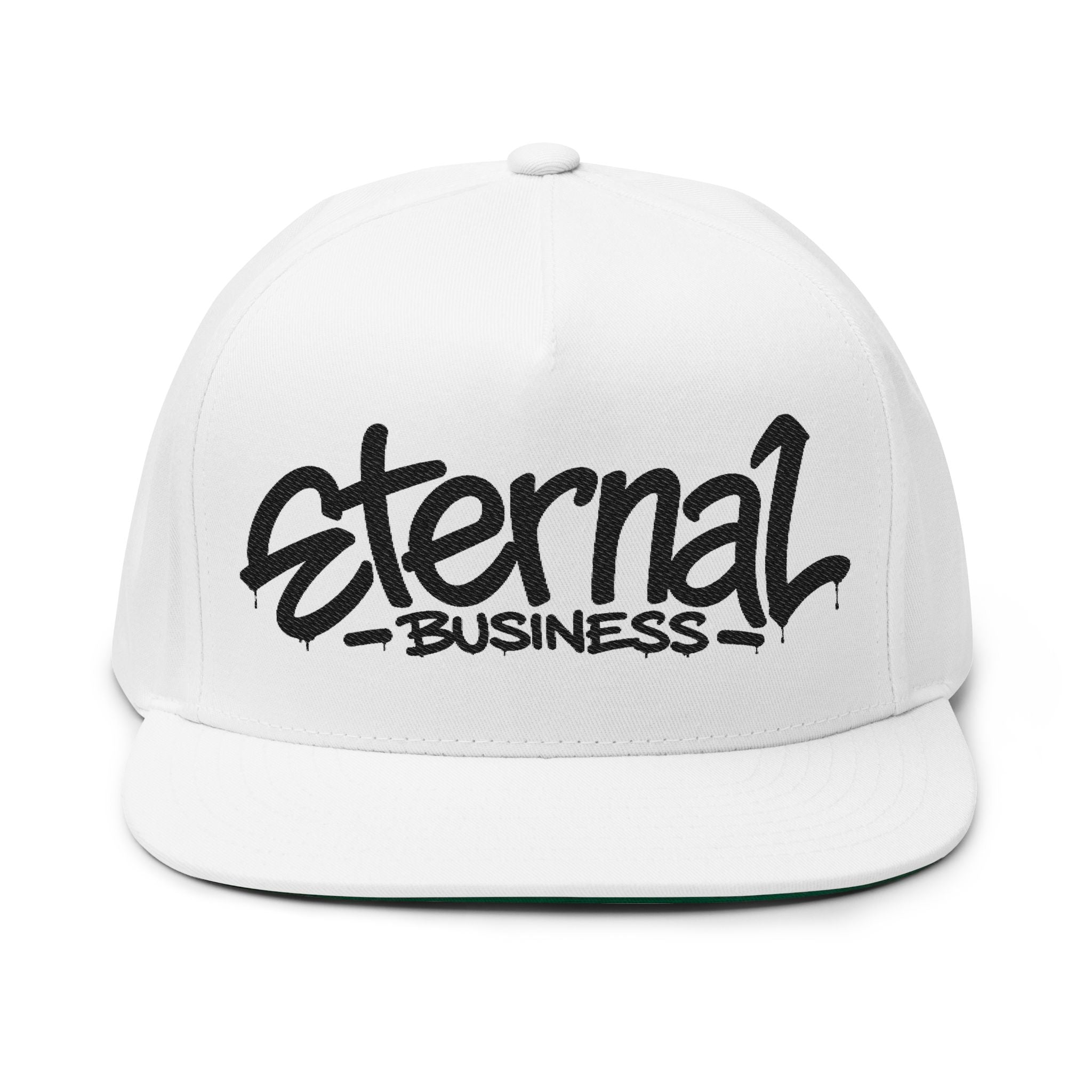 Embroidered Eternal Business Flat Bill Cap