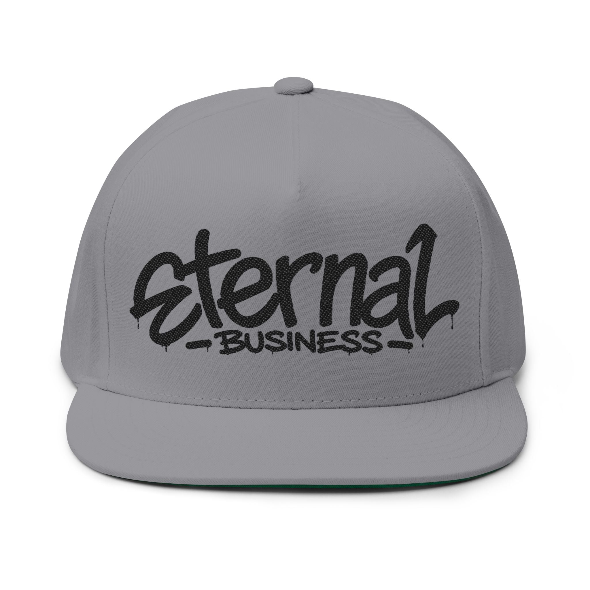 Embroidered Eternal Business Flat Bill Cap