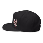 Embroidered Dove Flat Bill Cap
