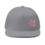 Embroidered Dove Flat Bill Cap