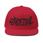 Embroidered Eternal Business Flat Bill Cap