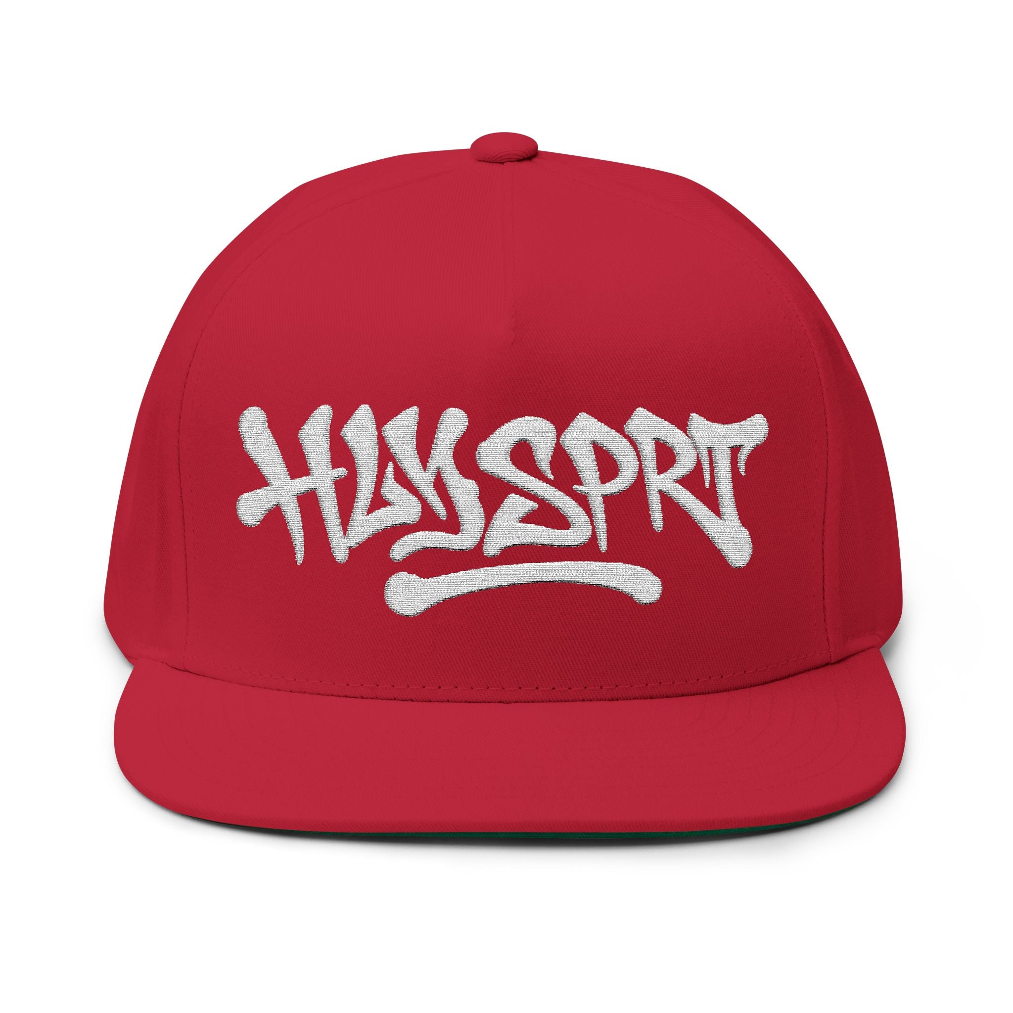 Embroidered HLY SPRT Flat Bill Cap