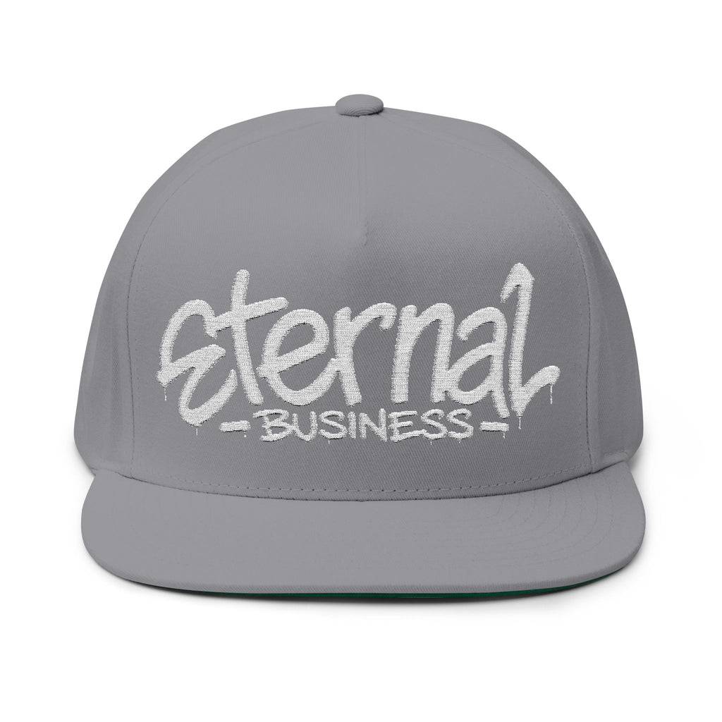 Embroidered Eternal Business Flat Bill Cap