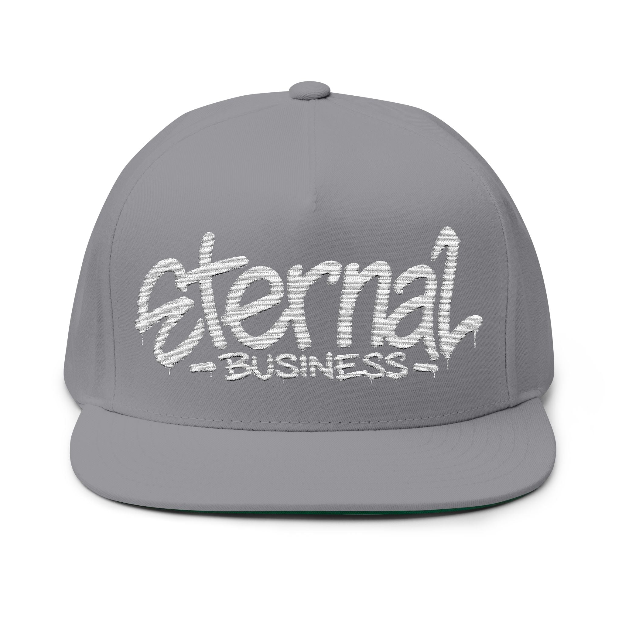 Embroidered Eternal Business Flat Bill Cap
